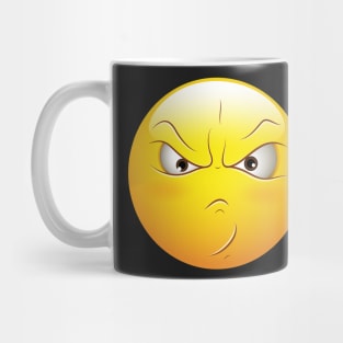 Angry Smiley Face Emoticon Mug